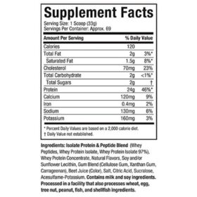 nitrotech whey gold 5 lbs nutrition facts