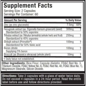 muscletech alphatest nutrition facts