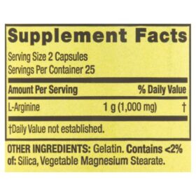 Spring Valley L Arginine 500mg