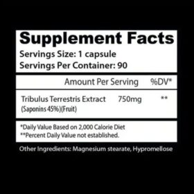 Insane Labz Tribulus Terrestris supplement facts