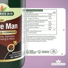 Natures Aid Active Man Tablet supplement facts