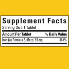 Nature Made Iron 65 mg Tablet