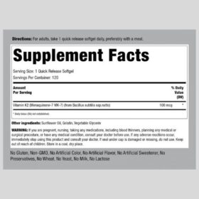 Piping Rock Vitamin K2 MK7