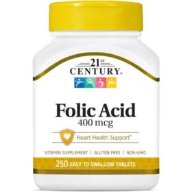 21st Century Folic Acid 400 mcg Tablets Price in Bangladesh: