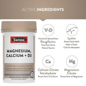 Swisse Magnesium Calcium + Vitamin D3 Tablet Price in Bangladesh