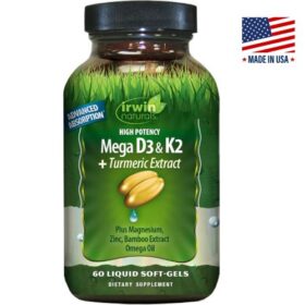 Irwin Naturals Mega D3 & K2 + Turmeric Extract Capsules Price in Bangladesh